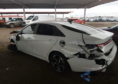 2021 Hyundai Elantra Limited from USA, damaged, VIN 5NPLP4AGXMH020079
